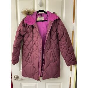 Burton large dry ride removable faux fur hood jacket coat snow skiing